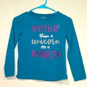 Oshkosh Kids Girls Long Sleeve Unicorn Shirt